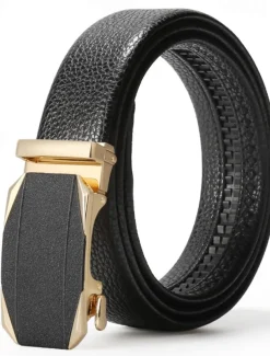 Men's Belt Waist Belt Silver Black Alloy Durable Adjustable Plain Outdoor Daily