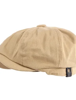 Men's Beret Hat Newsboy Cap Black Brown Cotton Adjustable Buckle Simple 1920s Fashion Holiday Street Dailywear Weekend Pure Color Portable Comfort Fashion