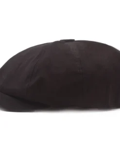Men's Beret Hat Newsboy Hat Black Yellow Cotton Streetwear Stylish Casual Outdoor Daily Going out Plain Sunscreen