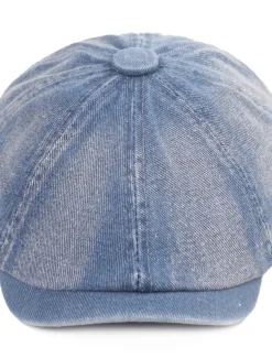 Men's Beret Hat Newsboy Hat Black Blue Denim Streetwear Stylish Casual Outdoor Daily Going out Plain Sunscreen