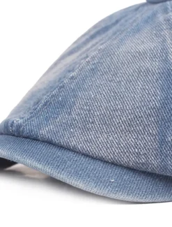 Men's Beret Hat Newsboy Hat Black Blue Denim Streetwear Stylish Casual Outdoor Daily Going out Plain Sunscreen
