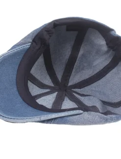 Men's Beret Hat Newsboy Hat Black Blue Denim Streetwear Stylish Casual Outdoor Daily Going out Plain Sunscreen