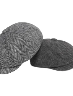 Men's Beret Hat Newsboy Hat Tweed Cap khaki Light Grey Cotton Streetwear Stylish 1920s Fashion Outdoor Daily Going out Graphic Prints Warm