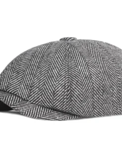 Men's Beret Hat Newsboy Hat Tweed Cap khaki Light Grey Cotton Streetwear Stylish 1920s Fashion Outdoor Daily Going out Graphic Prints Warm