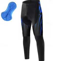 Men's Bike Pants Bike Bottoms Mountain Bike MTB Road Bike Cycling Sports Graphic 3D Pad Breathable Quick Dry Moisture Wicking Yellow Red Polyester Spandex Clothing Apparel Bike Wear