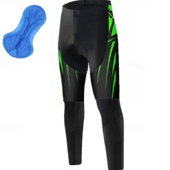 Men's Bike Pants Bike Bottoms Mountain Bike MTB Road Bike Cycling Sports Graphic 3D Pad Breathable Quick Dry Moisture Wicking Yellow Red Polyester Spandex Clothing Apparel Bike Wear