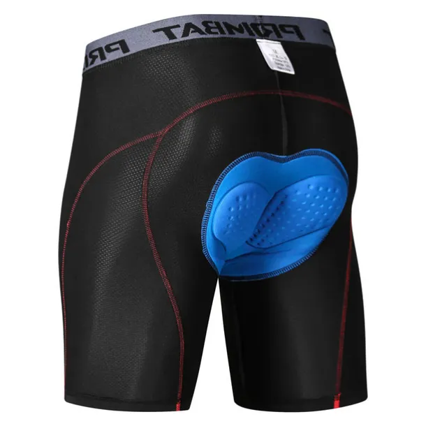Men's Bike Shorts Cycling Padded Shorts 3D Padded Shorts Bike Padded Shorts / Chamois Mountain Bike MTB Road Bike Cycling Sports Stripes 3D Pad Cycling Breathable Quick Dry Black Red Black Gray