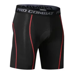Men's Bike Shorts Cycling Padded Shorts 3D Padded Shorts Bike Padded Shorts / Chamois Mountain Bike MTB Road Bike Cycling Sports Stripes 3D Pad Cycling Breathable Quick Dry Black Red Black Gray