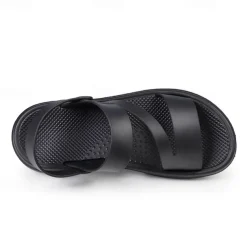 Men's Black Comfort Sandals – Adjustable Straps, Non-Slip Sole, Casual and Durable Footwear for Everyday Wear