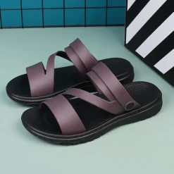 Men's Black Comfort Sandals – Adjustable Straps, Non-Slip Sole, Casual and Durable Footwear for Everyday Wear