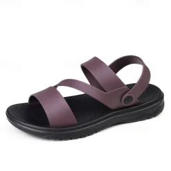 Men's Black Comfort Sandals – Adjustable Straps, Non-Slip Sole, Casual and Durable Footwear for Everyday Wear