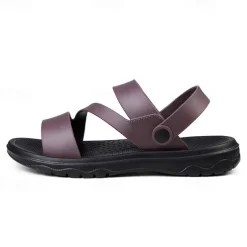 Men's Black Comfort Sandals – Adjustable Straps, Non-Slip Sole, Casual and Durable Footwear for Everyday Wear