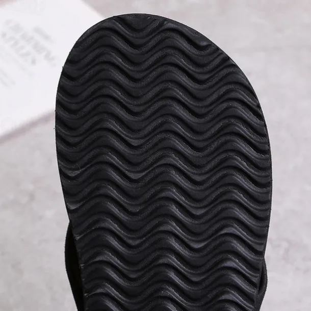 Men's Black Flip-Flop Sandals with Cushioned Sole - Comfortable Casual Beach and Summer Footwear