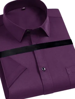 Men's Black White Yellow Pink Short Sleeve Square Neck Summer Clothing Apparel Print