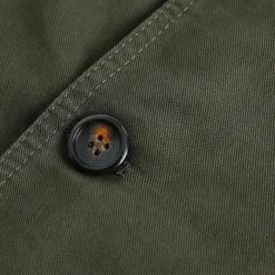 Men's Blazer Business Cocktail Party Wedding Party Fashion Casual Spring & Fall 100% Cotton Solid Color Pocket Buttons Comfortable Single Breasted Blazer Black Green khaki