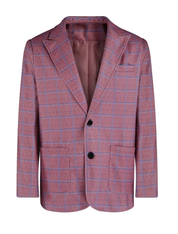 Men's Blazer Jacket Sport Coat Casual Wine Blue Regular Fit