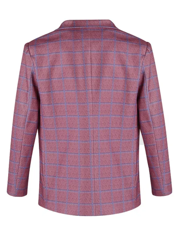 Men's Blazer Jacket Sport Coat Casual Wine Blue Regular Fit