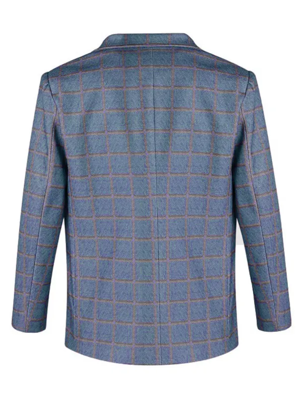 Men's Blazer Jacket Sport Coat Casual Wine Blue Regular Fit