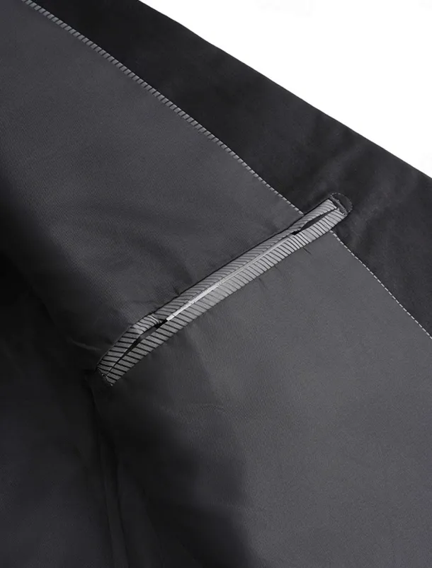 Men's Blazer Jacket Sport Coat Notch Collar Casual Solid Colored Blazer Navy Blue Brown Light Grey Standard Fit Single Breasted Two-buttons