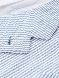 Men's Blazer Jacket Sport Coat Notch Collar Fashion Striped Blazer Pink Sky Blue Sage Standard Fit