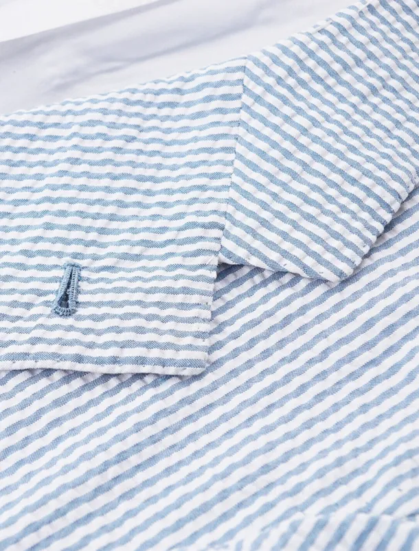 Men's Blazer Jacket Sport Coat Notch Collar Fashion Striped Blazer Pink Sky Blue Sage Standard Fit