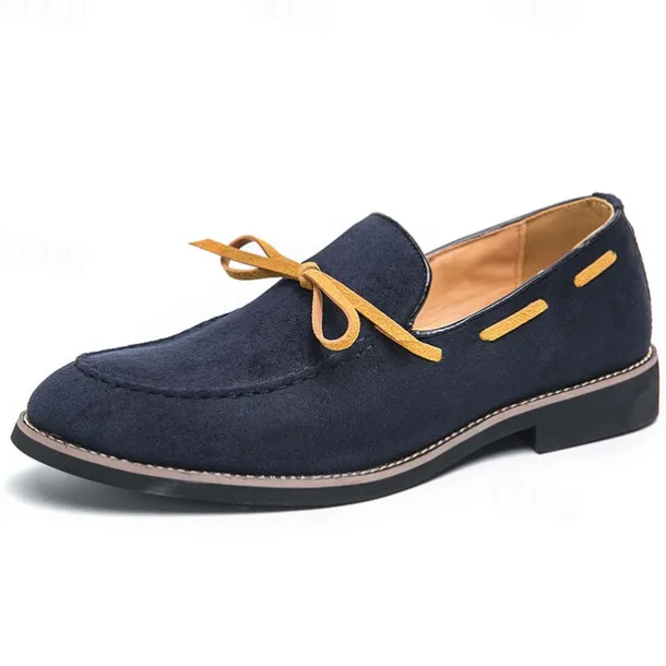 Men's Blue Loafers - Suede Faux Leather with Tassel Detailing, Stylish and Comfortable Slip-On Shoes for Men, Perfect for Casual, Office and Everyday Wear