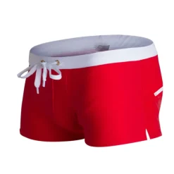 Men's Board Shorts Swim Shorts Swim Trunks Drawstring with Mesh lining Zipper Pocket Solid Color Quick Dry Comfortable Holiday Swimming Pool Hawaiian Casual / Sporty Slim Black White Low Waist