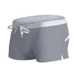 Men's Board Shorts Swim Shorts Swim Trunks Drawstring with Mesh lining Zipper Pocket Solid Color Quick Dry Comfortable Holiday Swimming Pool Hawaiian Casual / Sporty Slim Black White Low Waist