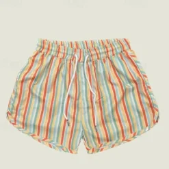 Men's Board Shorts Swim Shorts Swim Trunks Shorts Drawstring Elastic Waist Striped Comfort Quick Dry Short Daily Holiday Swimming Pool Fashion Casual Yellow Pink Micro-elastic