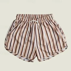 Men's Board Shorts Swim Shorts Swim Trunks Shorts Drawstring Elastic Waist Striped Comfort Quick Dry Short Daily Holiday Swimming Pool Fashion Casual Yellow Pink Micro-elastic