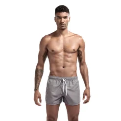 Men's Board Shorts Swim Shorts Swim Trunks Pocket Drawstring with Mesh lining Plain Quick Dry Short Holiday Beach Hawaiian Boho Black Dusty Rose