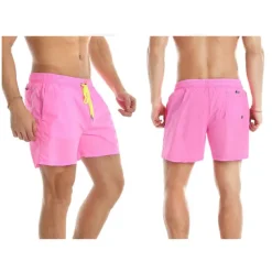 Men's Board Shorts Swim Shorts Swim Trunks Summer Shorts Beach Shorts Drawstring Elastic Waist Plain Quick Dry Short Daily Holiday Hawaiian Boho Black Yellow Micro-elastic