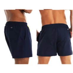 Men's Board Shorts Swim Shorts Swim Trunks Summer Shorts Beach Shorts Drawstring Elastic Waist Plain Quick Dry Short Daily Holiday Hawaiian Boho Black Yellow Micro-elastic