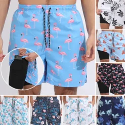 Men's Board Shorts Swim Shorts Swim Trunks Surfing Casual Holiday Beach Quick Dry Drawstring With Compression Liner Gradient Hawaiian Boho Activewear 1 5