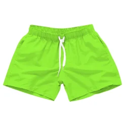 Men's Board Shorts Swim Shorts Swim Trunks Drawstring with Pockets Solid Colored Waterproof UV Sun Protection Swimming Pool Hawaiian Casual / Sporty Black White Micro-elastic