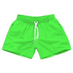 Men's Board Shorts Swim Shorts Swim Trunks Drawstring with Pockets Solid Colored Waterproof UV Sun Protection Swimming Pool Hawaiian Casual / Sporty Black White Micro-elastic