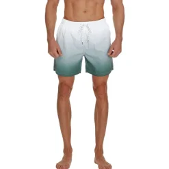 Men's Board Shorts Swim Shorts Swim Trunks Drawstring with Mesh lining Elastic Waist Gradient Quick Dry Short Casual Daily Holiday Hawaiian Boho Black Pink Micro-elastic