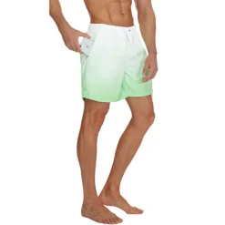 Men's Board Shorts Swim Shorts Swim Trunks Drawstring with Mesh lining Elastic Waist Gradient Quick Dry Short Casual Daily Holiday Hawaiian Boho Black Pink Micro-elastic