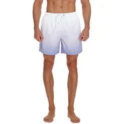 Men's Board Shorts Swim Shorts Swim Trunks Drawstring with Mesh lining Elastic Waist Gradient Quick Dry Short Casual Daily Holiday Hawaiian Boho Black Pink Micro-elastic