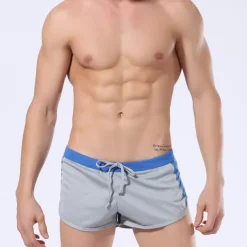 Men's Board Shorts Swim Shorts Swim Trunks Elastic Waist Patchwork Quick Dry Short Daily Gym Bathing Chic & Modern Casual / Sporty Black Blue Micro-elastic