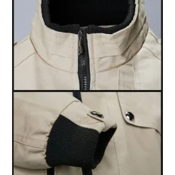 Men's Bomber Jacket Military Tactical Jacket Outdoor Windproof Ventilation Breathable Multi-Pockets Spring Autumn Jacket Raincoat Hunting Military Training Black Red Blue