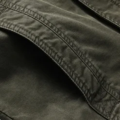 Men's Bomber Jacket Varsity Jacket Tactical Jacket Casual Wearable Multi Pocket Spring Fall Winter Military Military Style Stand Collar Regular Cotton Black Khaki Army Green Jacket