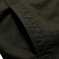 Men's Bomber Jacket Varsity Jacket Tactical Jacket Casual Wearable Multi Pocket Spring Fall Winter Military Military Style Stand Collar Regular Cotton Black Khaki Army Green Jacket