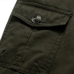 Men's Bomber Jacket Varsity Jacket Tactical Jacket Casual Wearable Multi Pocket Spring Fall Winter Military Military Style Stand Collar Regular Cotton Black Khaki Army Green Jacket