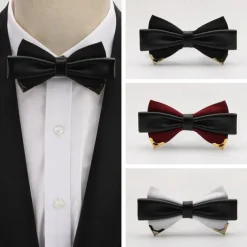 Men's Bow Tie Modern Contemporary Solid / Plain Color Wedding Party Daily Wear