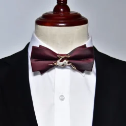 Men's Bow Tie Neckties Bowtie Pre-Tied Adjustable Bow Plain Wedding Birthday Party