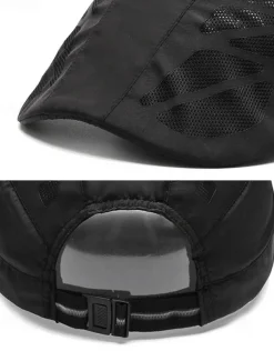 Men's breathable beret with mesh panel, Adjustable for outdoor activities and running