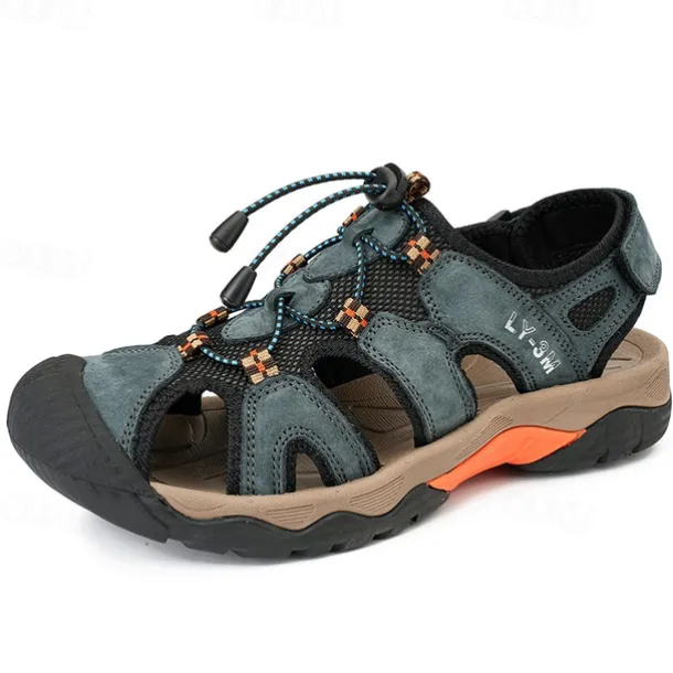 Men's Breathable Outdoor Hiking Sandals with Adjustable Straps and Non-Slip Sole – Durable and Comfortable for Adventures