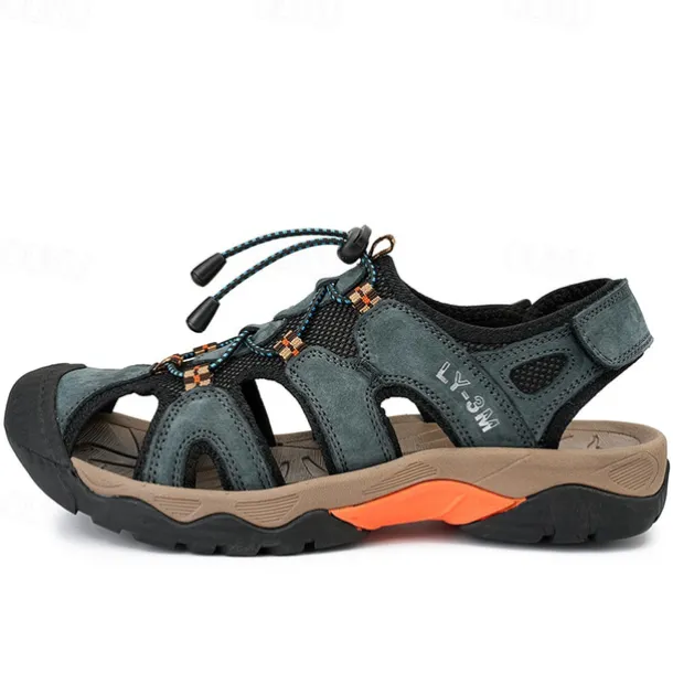 Men's Breathable Outdoor Hiking Sandals with Adjustable Straps and Non-Slip Sole – Durable and Comfortable for Adventures