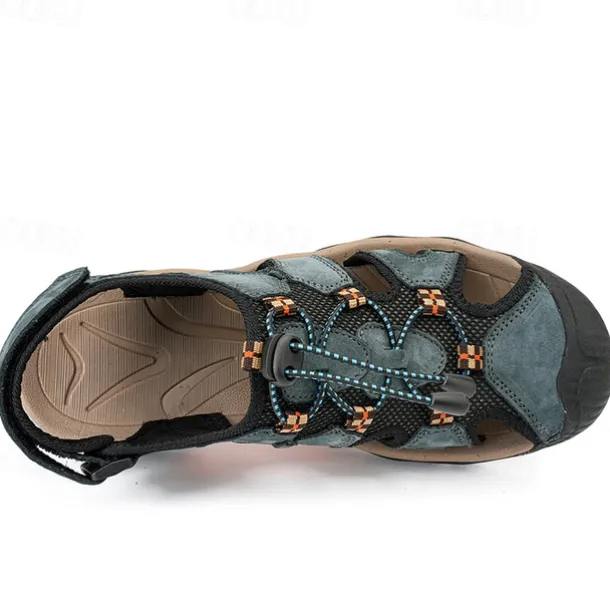 Men's Breathable Outdoor Hiking Sandals with Adjustable Straps and Non-Slip Sole – Durable and Comfortable for Adventures
